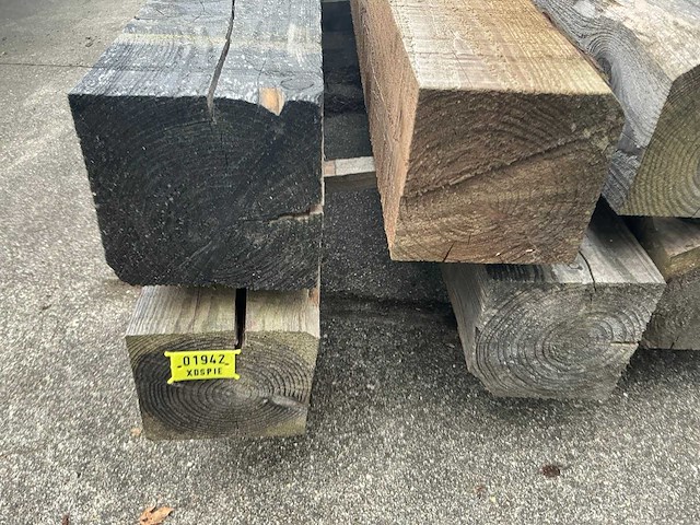 Lariks balk 13x13 cm (11x) - afbeelding 6 van  6