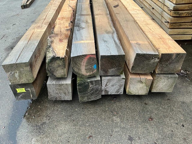 Lariks balk 13x13 cm (12x) - afbeelding 3 van  5