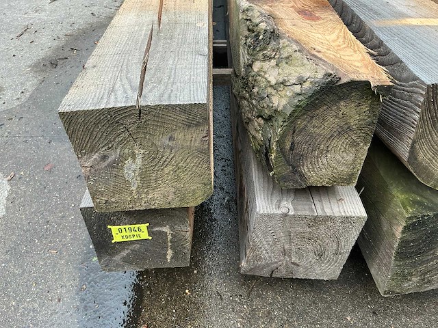 Lariks balk 13x13 cm (12x) - afbeelding 5 van  5