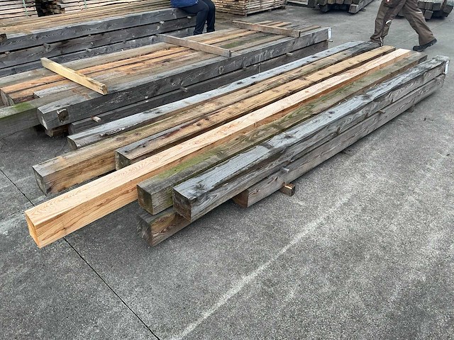 Lariks balk 13x13 cm (12x) - afbeelding 2 van  5