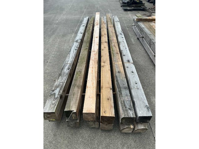 Lariks balk 13x13 cm (12x) - afbeelding 4 van  5