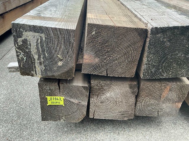 Lariks balk 13x13 cm (14x) - afbeelding 5 van  5