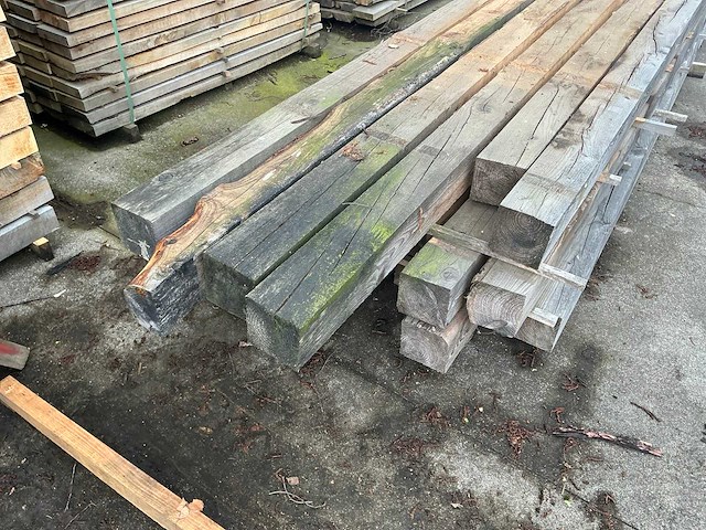 Lariks balk 13x13 cm (18x) - afbeelding 3 van  6