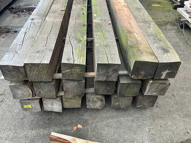 Lariks balk 13x13 cm (18x) - afbeelding 4 van  6