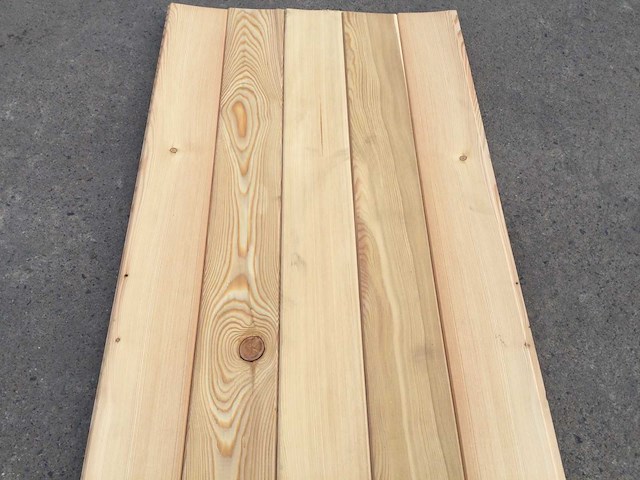 Lariks planchetten 1500 x 145 x 14 mm ( 50x) - afbeelding 2 van  5