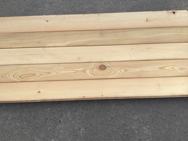 Lariks planchetten 1500 x 145 x 14 mm ( 70 x ) - afbeelding 3 van  5