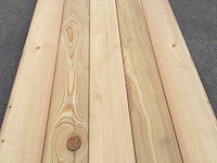 Lariks planchetten 5100 x 145 x 14 (35x) - afbeelding 1 van  5