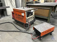 Lasapparaat cerdi 350 aob, serienummer 13a2 90. voorzien van een aparte draadaanvoerunit.