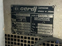 Lasapparaat cerdi 350 aob, serienummer 13a2 90. voorzien van een aparte draadaanvoerunit. - afbeelding 4 van  4