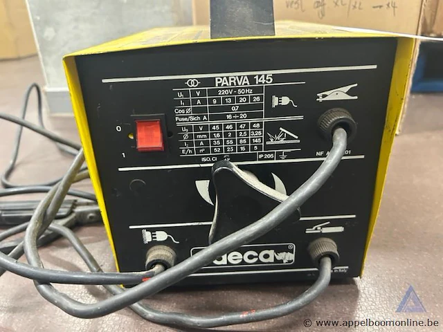 Lasapparaat deca parva 145, inclusief aardklem en elektrodehouder, 220 v. werking niet gekend. - afbeelding 2 van  3