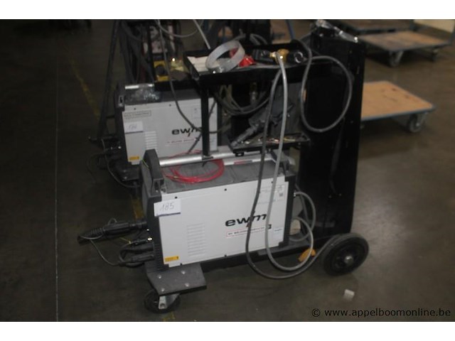 Lasapparaat ewm taurus 355 synergic s hp mm tkm, serienummer 0000611477, 400 v, 3 fasen, ce-gemarkeerd, laswagen, laskabels, werking niet gekend - afbeelding 1 van  3