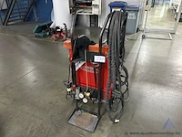 Lasapparaat fronius magicwave 2000 fuzzy, inclusief gasfles, drukregelaar, slangen en toortsen.