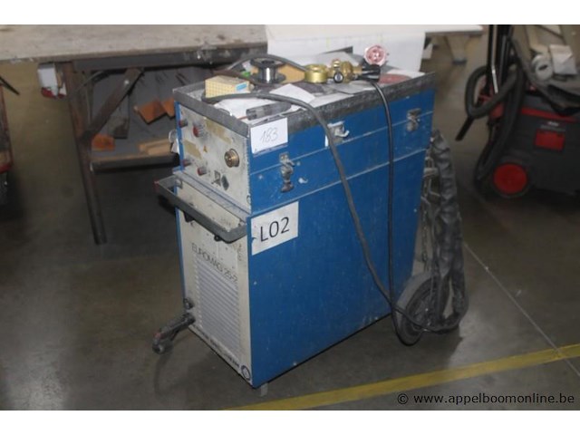 Lasapparaat messer griesheim euromag 25-2, 380 v, serienummer 1830128, met draadaanvoerunit en laskabels, werking niet gekend - afbeelding 1 van  4