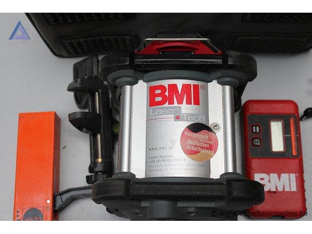 Laser waterpas - bmi - laser tech afstandsbediening - bmi - laser tech koffer - bmi - laser tech handontvanger - nedo - afbeelding 2 van  4