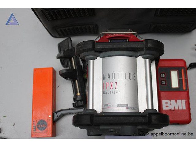 Laser waterpas - bmi - laser tech afstandsbediening - bmi - laser tech koffer - bmi - laser tech handontvanger - nedo - afbeelding 3 van  4