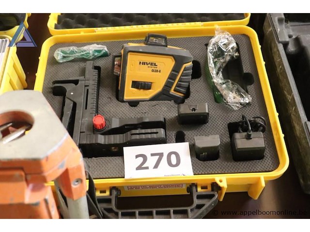 Laserafstandsmeter - nivel - cl3d-g statief5 toebehoren - lader, koffer - afbeelding 2 van  3