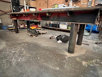 Lasmanipulator hbm machiines 9325 13mm, zware metalen werkbank met houten blad 124x385 cm (12) - afbeelding 3 van  11