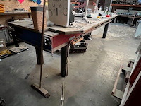 Lasmanipulator hbm machiines 9325 13mm, zware metalen werkbank met houten blad 124x385 cm (12) - afbeelding 4 van  11