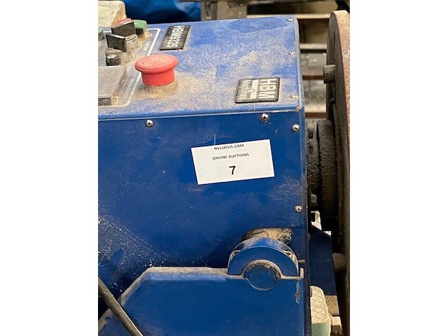 Lasmanipulator hbm machiines 9325 13mm, zware metalen werkbank met houten blad 124x385 cm (12) - afbeelding 6 van  11