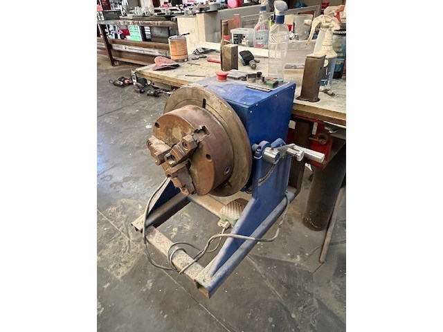 Lasmanipulator hbm machiines 9325 13mm, zware metalen werkbank met houten blad 124x385 cm (12) - afbeelding 7 van  11