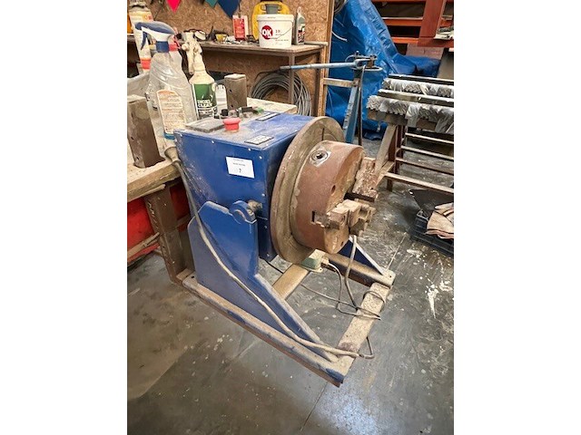 Lasmanipulator hbm machiines 9325 13mm, zware metalen werkbank met houten blad 124x385 cm (12) - afbeelding 9 van  11