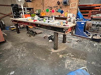 Lasmanipulator hbm machiines 9325 13mm, zware metalen werkbank met houten blad 124x385 cm (12) - afbeelding 11 van  11