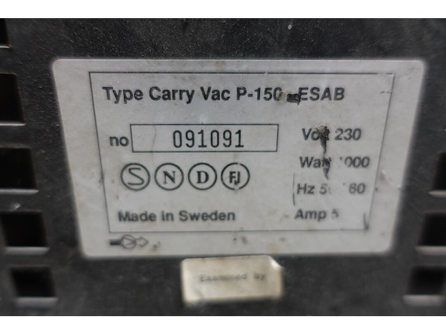 Lasrook afzuigunit esab - afbeelding 6 van  7