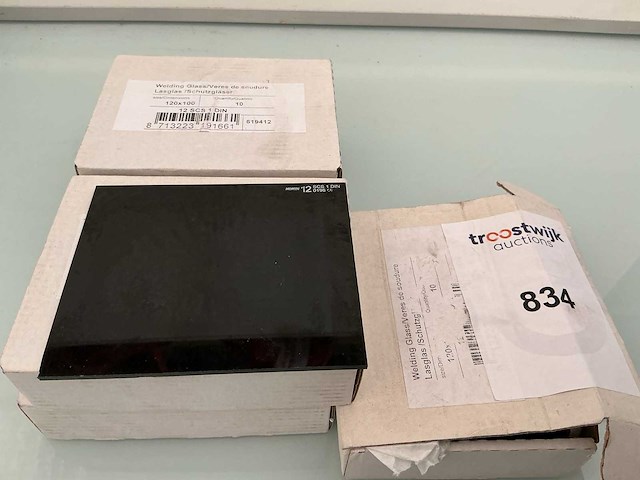 Lasscherm glas(5x) - afbeelding 1 van  1