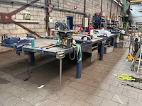 Lastafel met 6 bankschroeven en 2 buizenplooiers - afbeelding 1 van  1