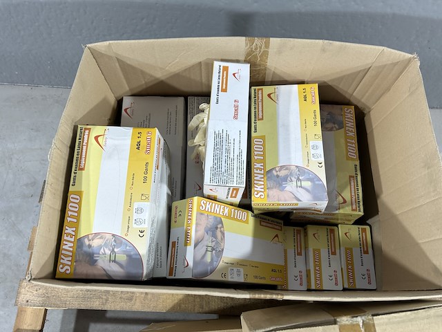 Latex handschoenen maat small (min 4000 st) - afbeelding 1 van  4