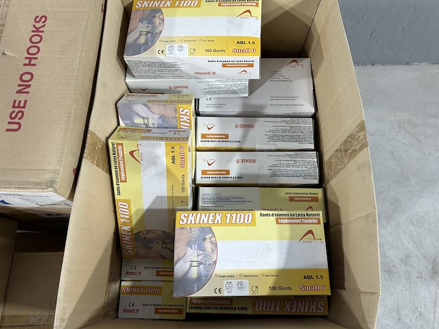 Latex handschoenen maat small (min 4000 st) - afbeelding 4 van  4