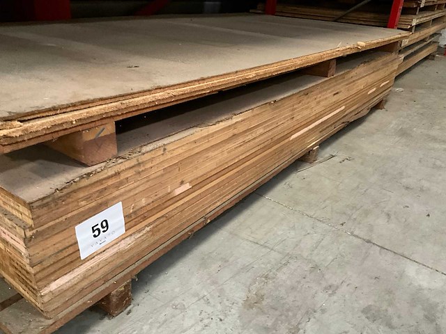 Lauan blokplaat (14x) - afbeelding 1 van  4