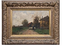 Laurent de beul (1821-1872), the return of the shepherdess with her flock of sheep, oil on canvas 42 x 62 cm. (16.53 x 24.41 in.), frame: 72 x 92 cm. (28.35 x 36.21 in.) - afbeelding 2 van  6