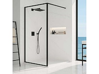 Lavinno - 140 bcf - inloopdouche met mat zwart frame - afbeelding 1 van  5