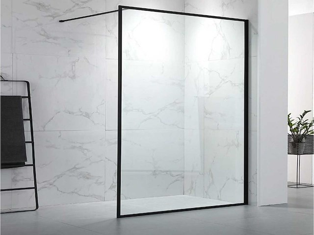 Lavinno - 90 bcf - inloopdouche met mat zwart frame - afbeelding 2 van  2