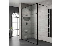 Lavinno - 90 line - inloopdouche met mat zwart frame - afbeelding 1 van  1