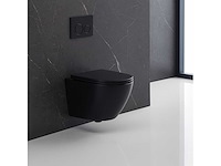 Lavinno - design hangtoilet tornado mat zwart (2x) - afbeelding 1 van  2