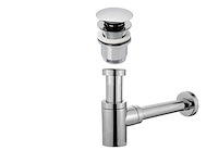 Lavinno - design sifon met afvoerplug chroom (2x) - afbeelding 4 van  4