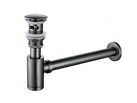 Lavinno - design sifon met afvoerplug gun grijs - afbeelding 1 van  1