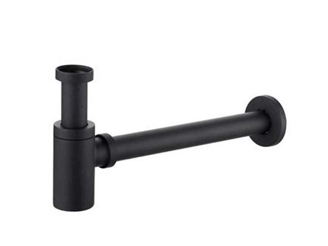 Lavinno - design sifon met afvoerplug mat zwart (2x) - afbeelding 4 van  6