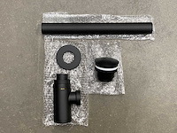 Lavinno - design sifon met afvoerplug mat zwart - afbeelding 2 van  6
