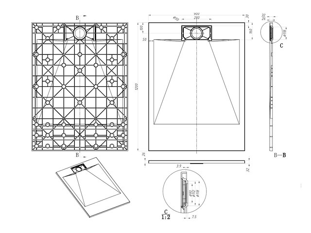 Lavinno - smc 140 - douchebak - afbeelding 6 van  6