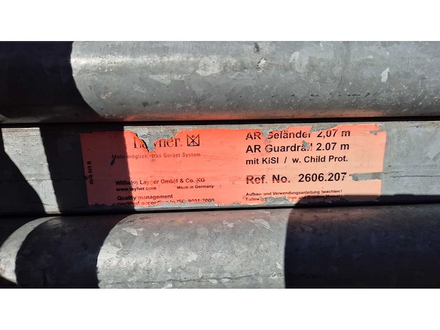 Layher - leuningen 2072 niet verstelbaar - various staging - afbeelding 5 van  6