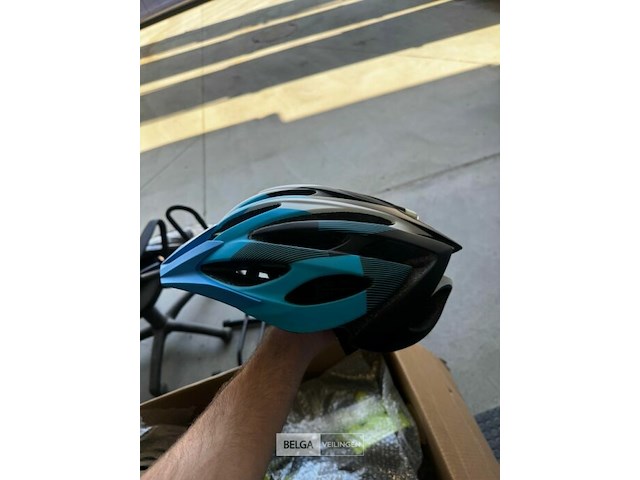 Lazer rox mtb helm zwart/cyaan xl - afbeelding 1 van  1