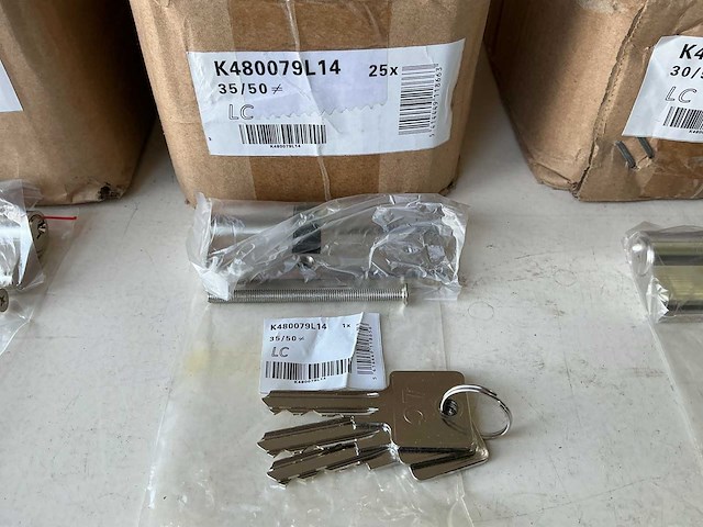 Lc k480079l04 30/50 partij cilinder sloten inclusief 3 sleutels - afbeelding 1 van  1