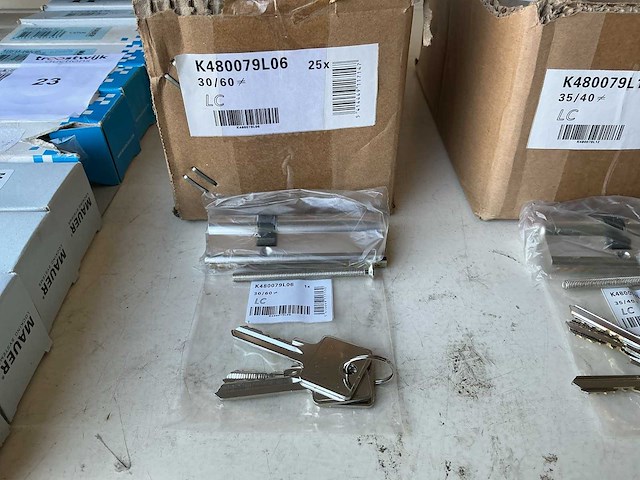 Lc k480079l12 35/50 partij cilinder sloten inclusief 3 sleutels - afbeelding 1 van  1