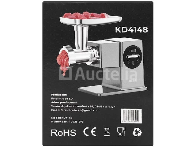 Lcd vleesmolen 4 kg/min 2500 w - afbeelding 2 van  4
