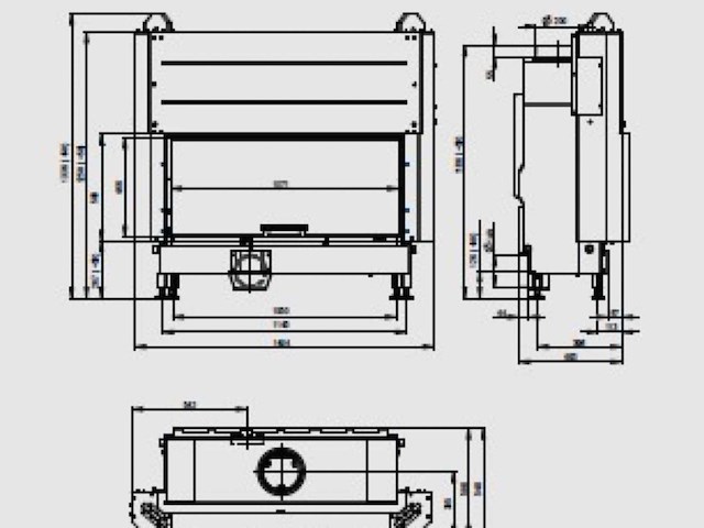 Le droff archi 110/50 houtopen haard - afbeelding 5 van  5