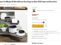 Le mans hoekkastbeslag, rechts 85 graden - afbeelding 3 van  3