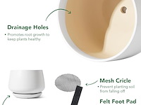 Le tauci keramische bloempot (30 cm) - afbeelding 3 van  3